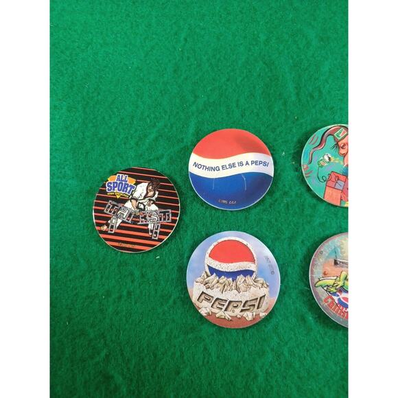 Pepsi-Cola Pog First Day Issue Collectors Caps lot of 7 - Picture 2 of 8